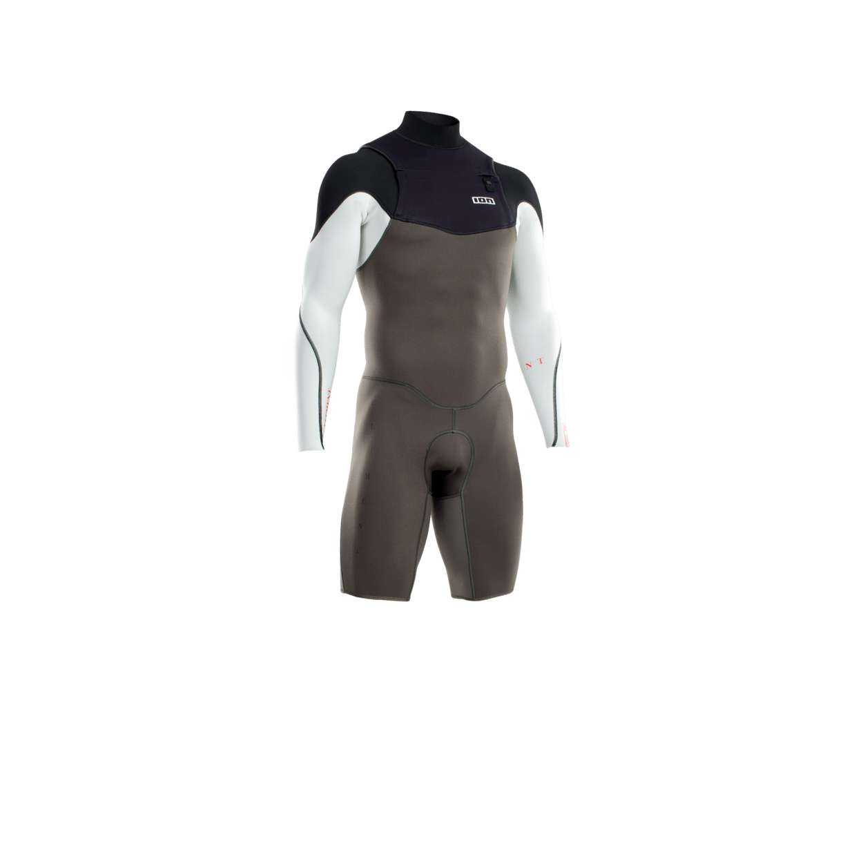 ION Men Wetsuit Element 2/2 Shorty Longsleeve Front Zip 2022