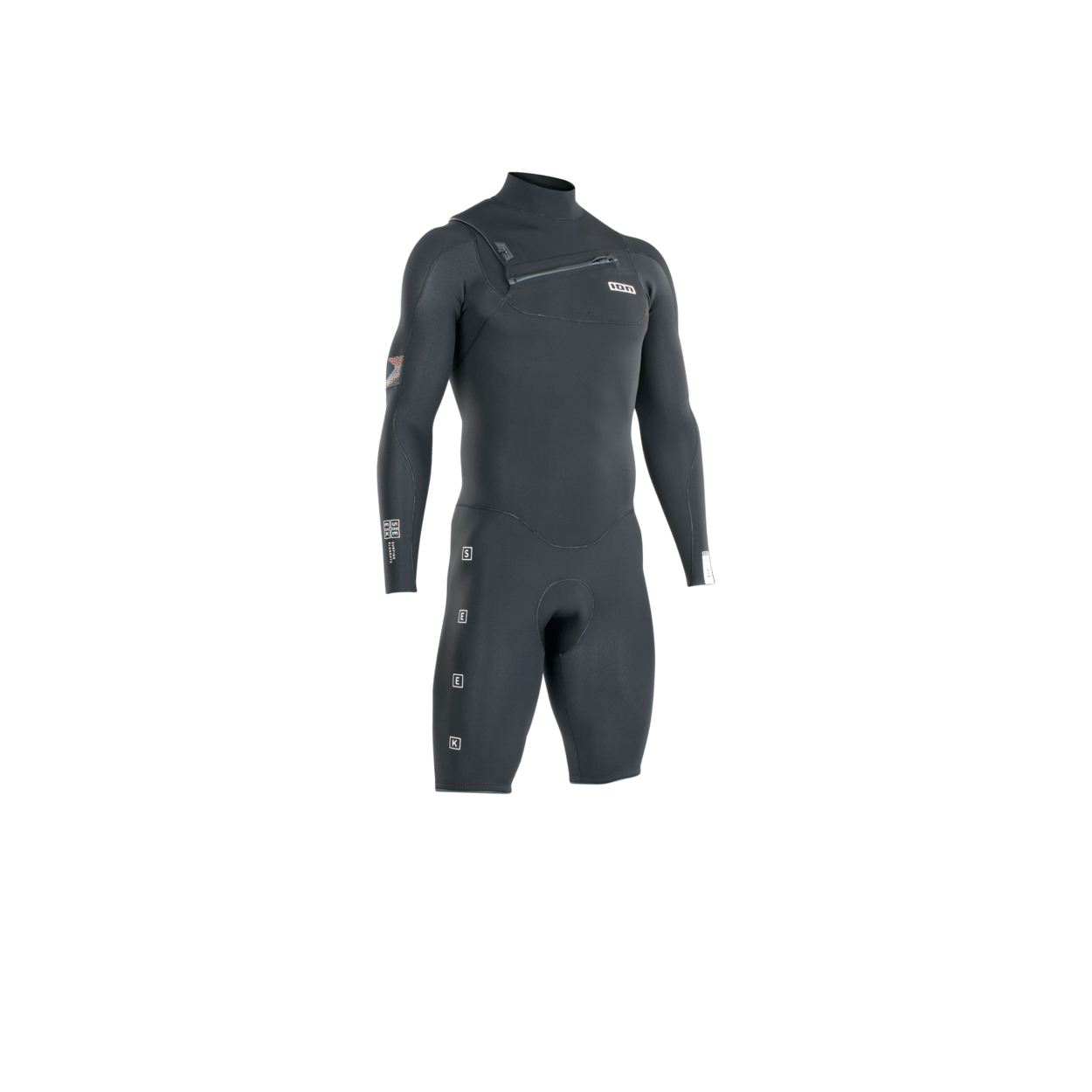 ION Men Wetsuit Seek Core 2/2 Shorty Longsleeve Front Zip 2023