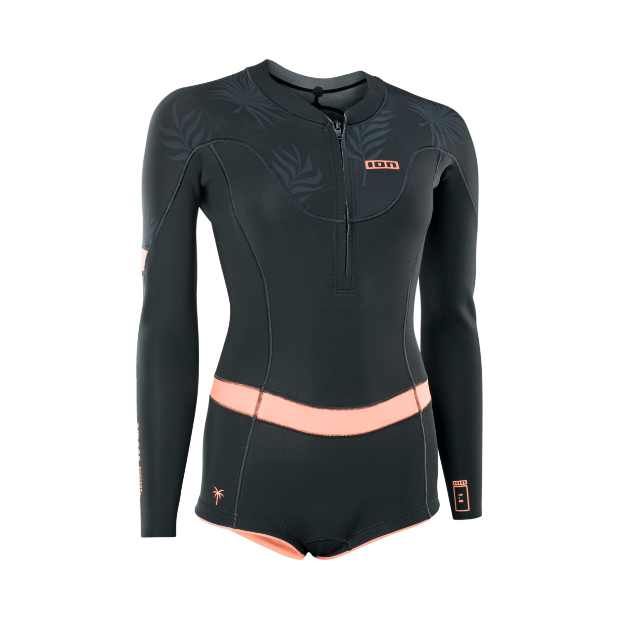 ION Women Wetsuit Amaze Hot Shorty 1.5 Longsleeve Front Zip 2023